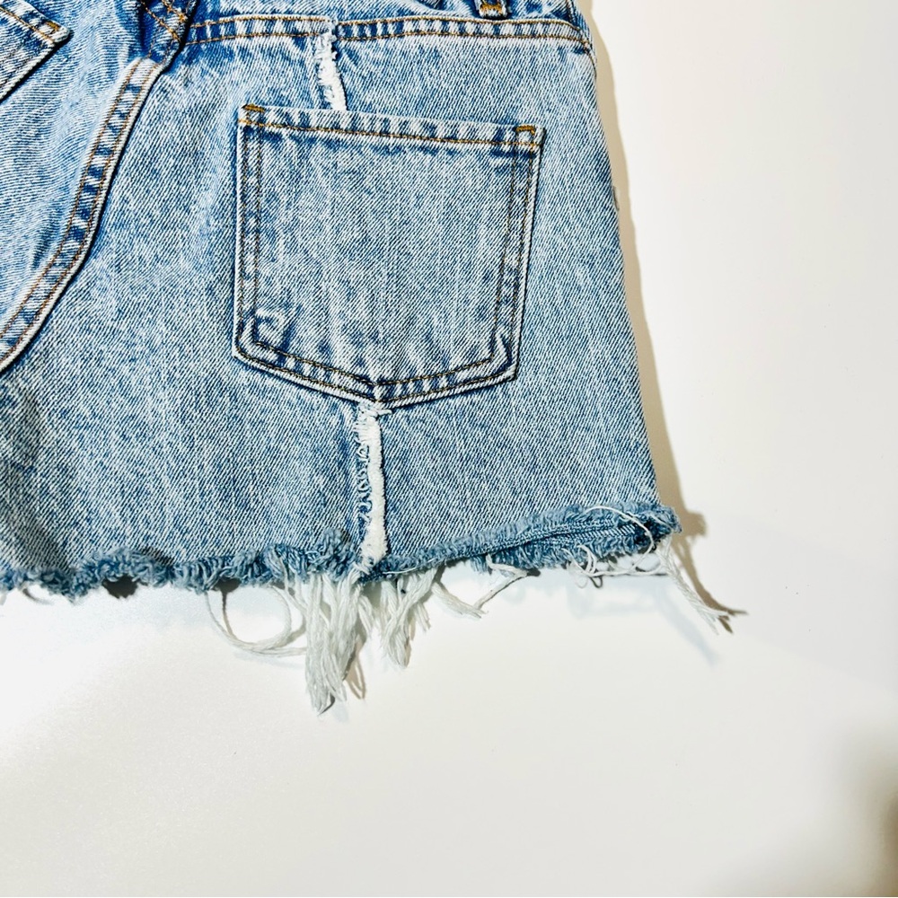 Revice Jean shorts High Rise Mom shorts distressed 100% cotton women size 26 - Picture 8 of 9